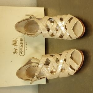 Patent leather coach heels